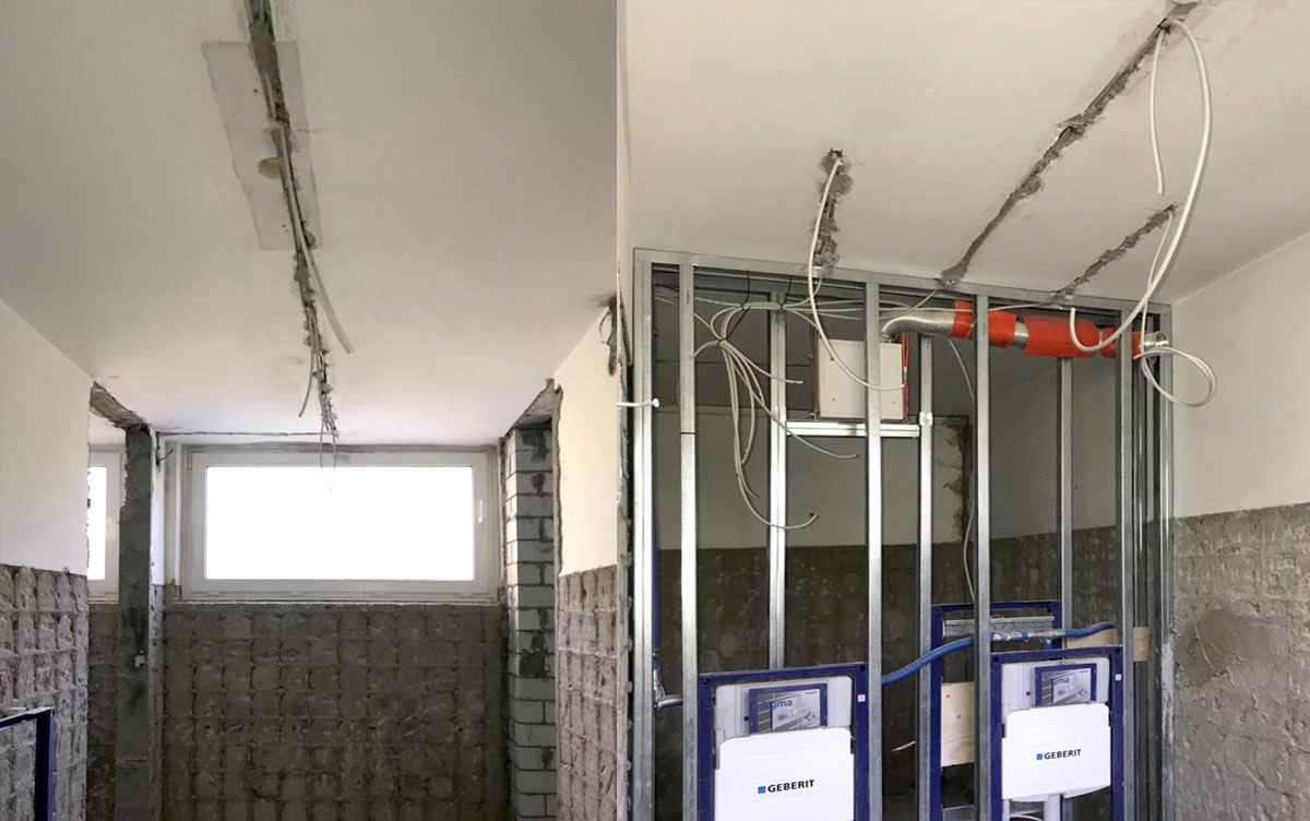 Sanierung Schultoiletten Ettlingen Spessart