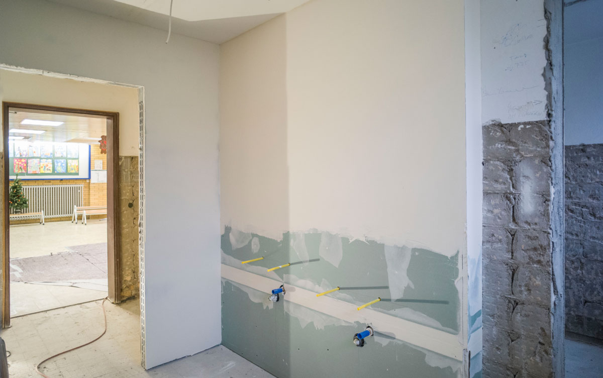 Sanierung Schultoiletten Hans-Thoma-Schule Spessart